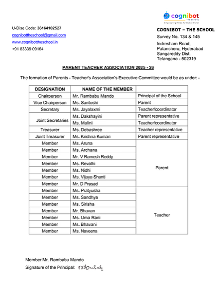 PARENTS TEACHERS ASSOCIATION