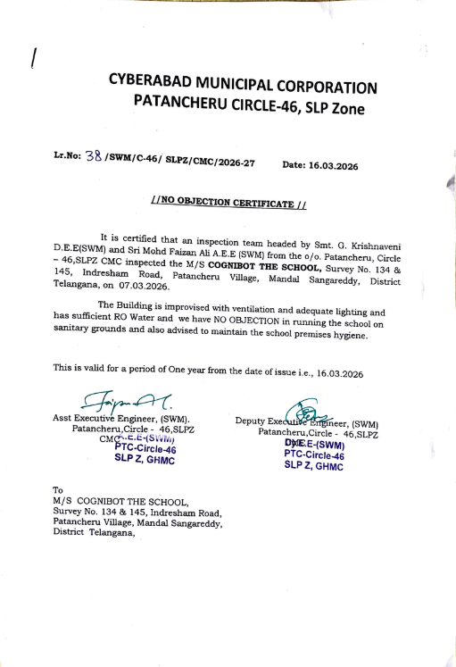 Sanitary & Water Certificate